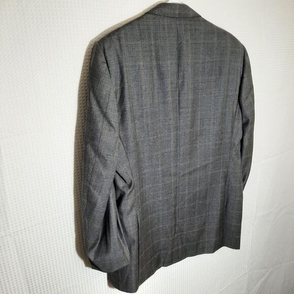 Ermenegildo Zegna 44L Blazer Super 100s Grey Wool Drop 7 Saks Swiss Made - Picture 8 of 8